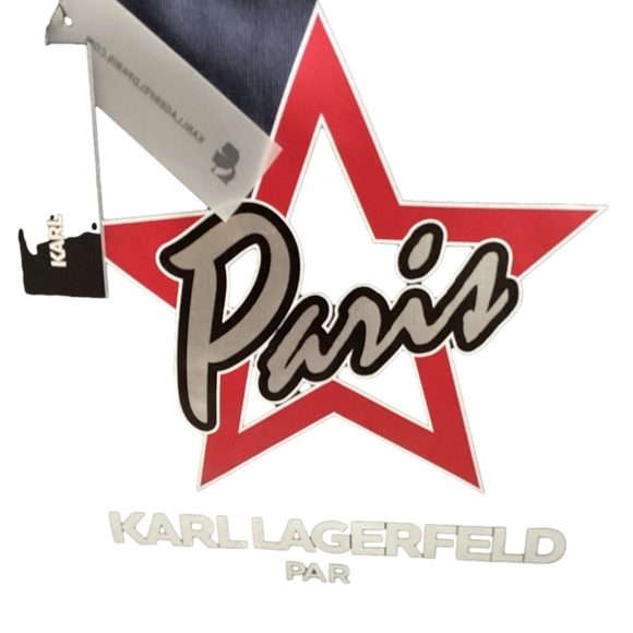 Karl Lagerfeld “Kristen Paris Star  ” Canvas Tote, NWT - Picture 2 of 10